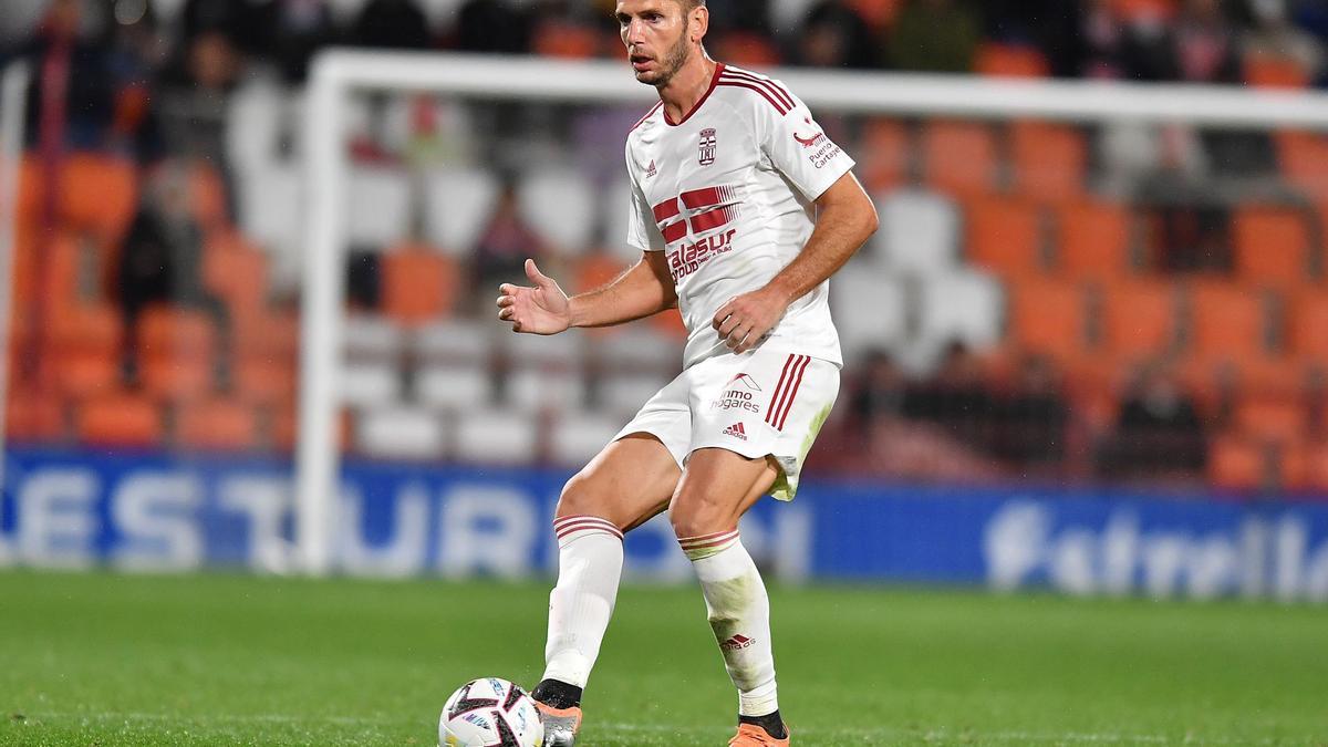 Pedro Alcalá, en el partido frente al Lugo