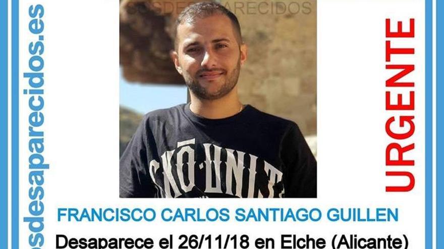 Imagen del cartel de SOS desaparecidos en busca del joven