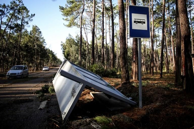 Paso del ciclón Leslie por Portugal