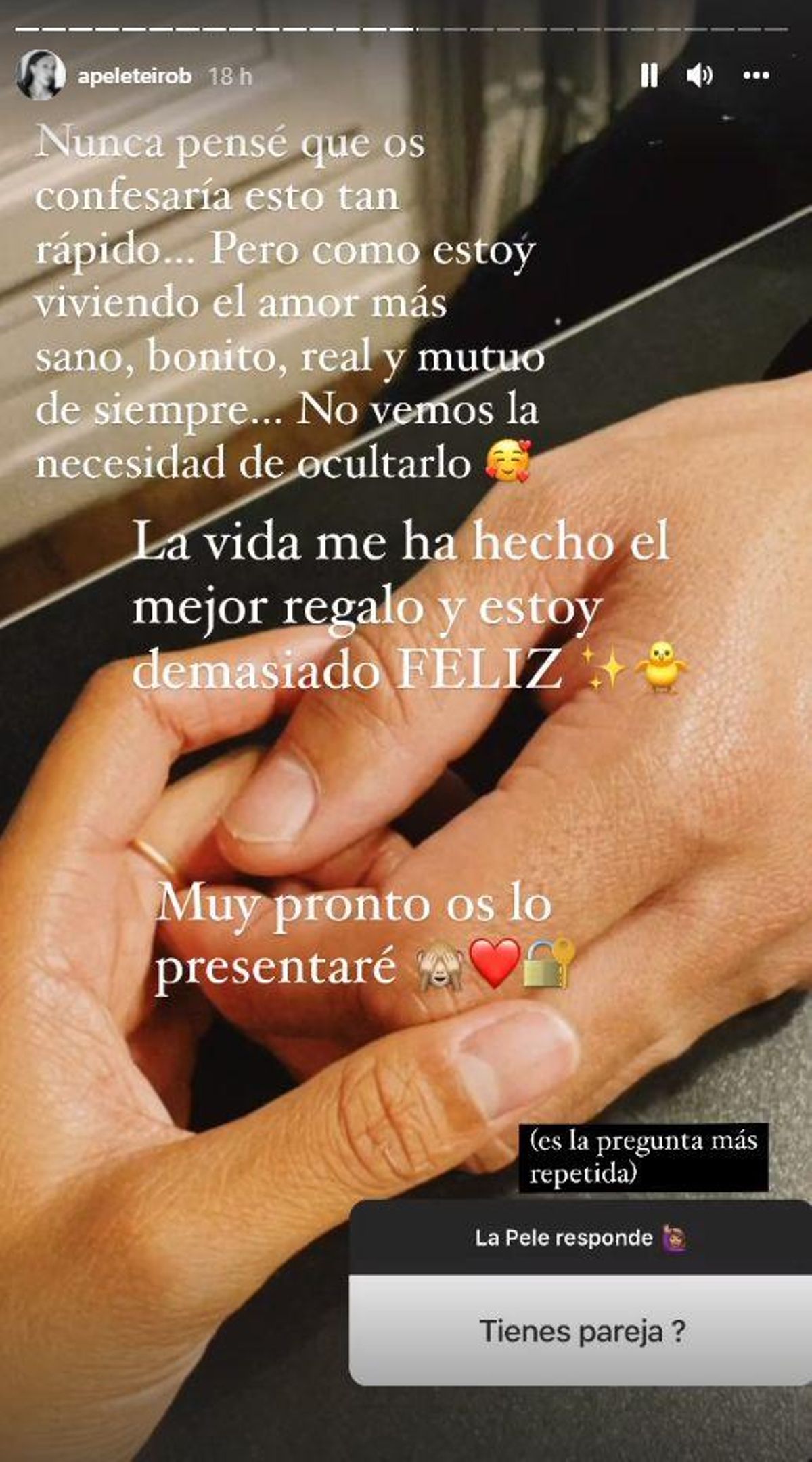 Ana Peleteiro confiesa que está de nuevo enamorada