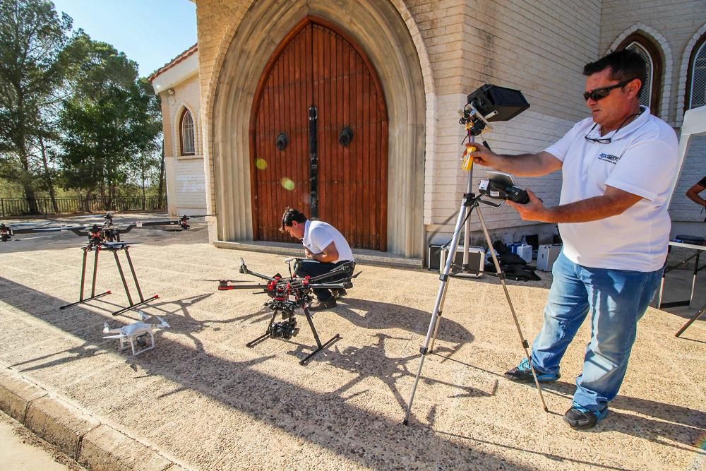 El simulacro realizado en la ermita de Montepinar