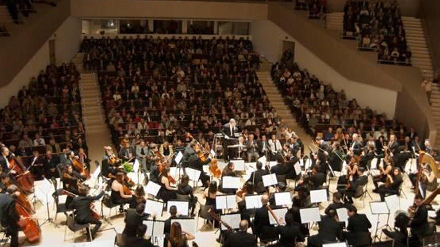 Imagen de un concierto de la Orquesta Sinfónica en el Auditorio Internacional.