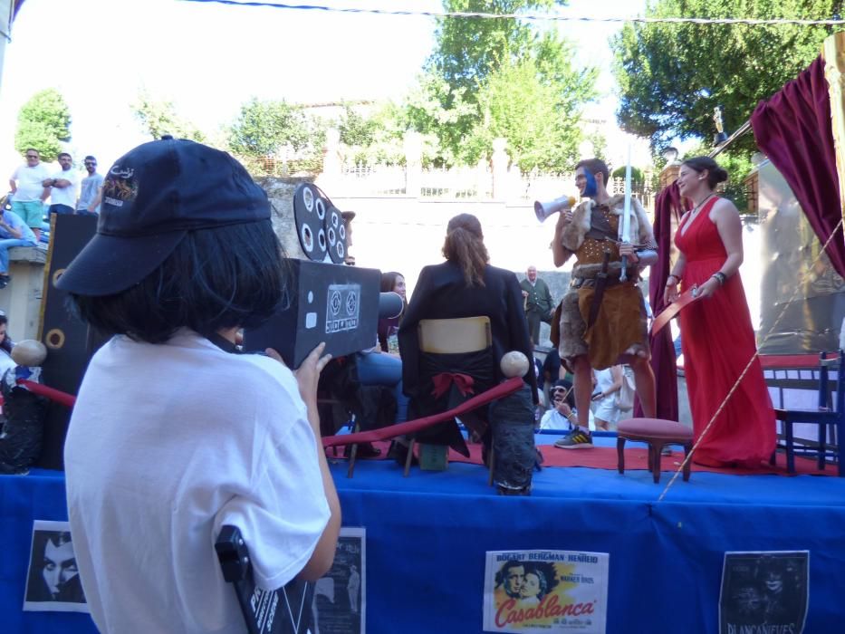 Carrozas de las fiestas de San Roque en Tineo