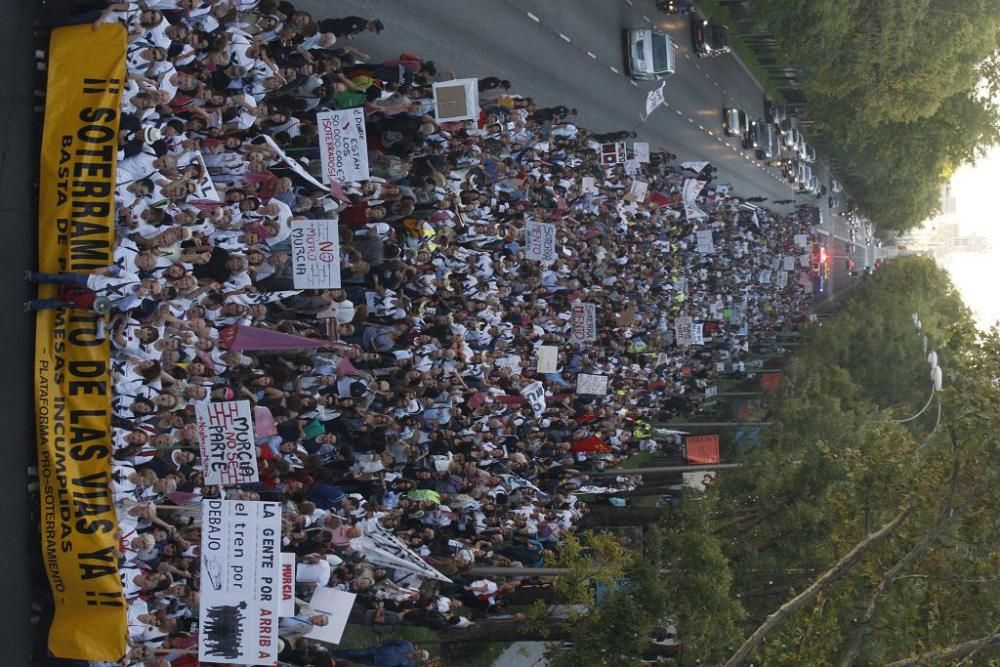 Manifestación contra el muro de Murcia en Madrid