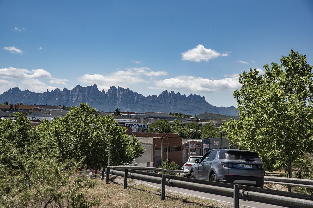 Accés al polígon de Bufalvent de Manresa