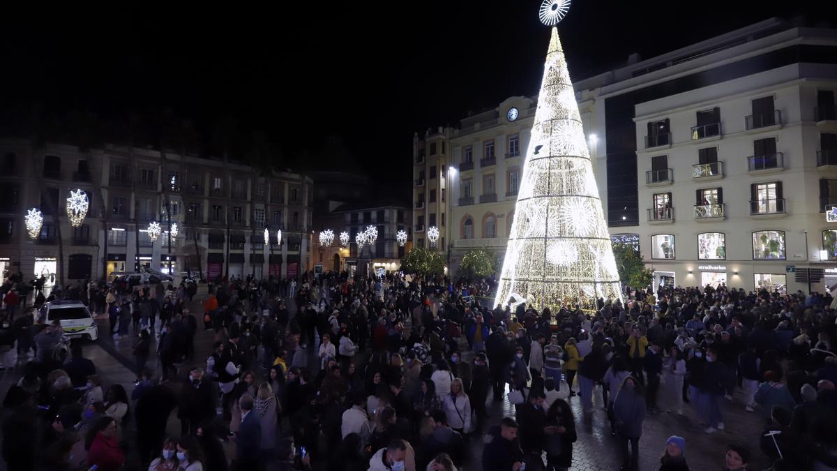Encendido de las luces de Navidad en Málaga 2021