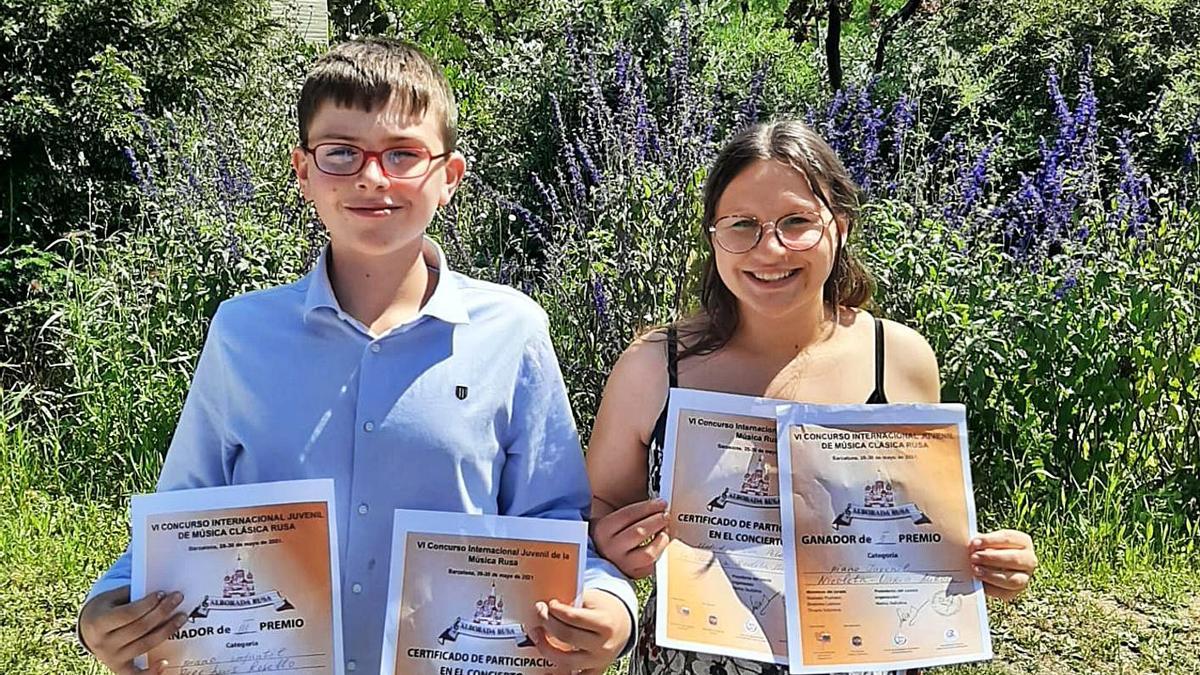 Pere Luis y Nicoleta Mirca, premiados en el concurso Alborada Rusa.