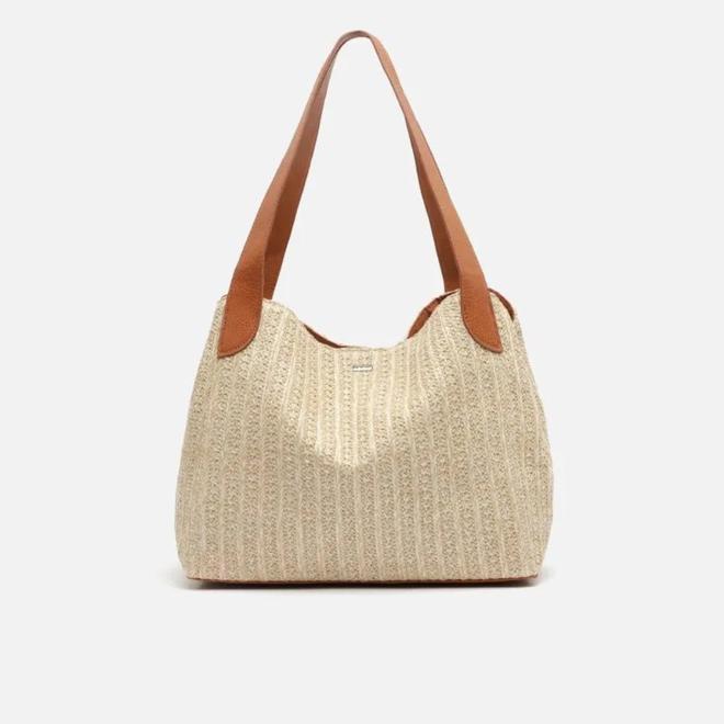 Bolso shopper de rafia de Misako (precio: 29,99 euros)