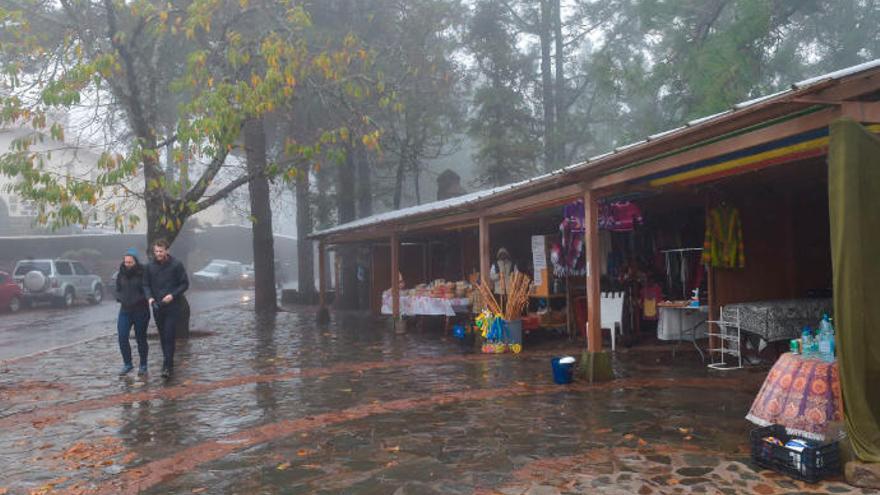 La Cruz de Tejeda registró una temperatura mínima de 5,3 grados de madrugada.