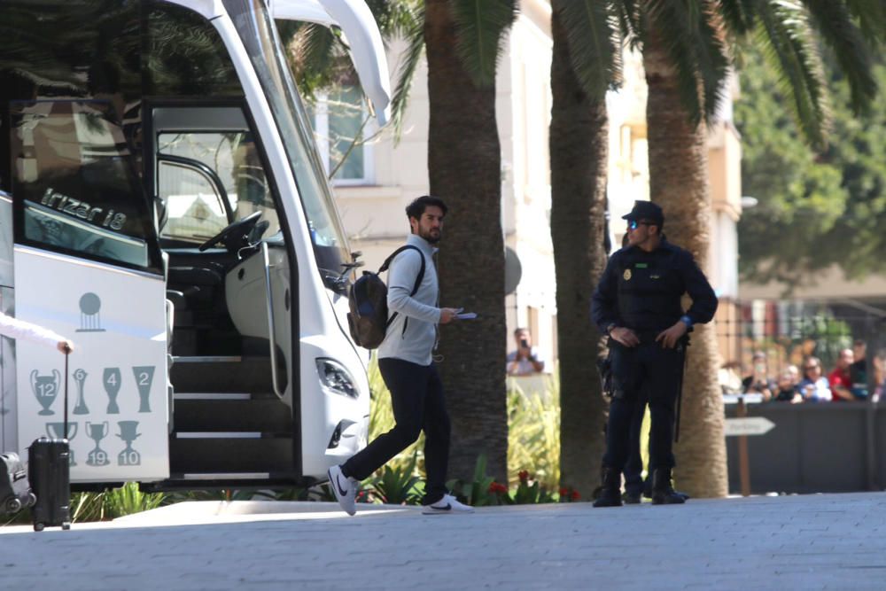 El Real Madrid llega a Málaga