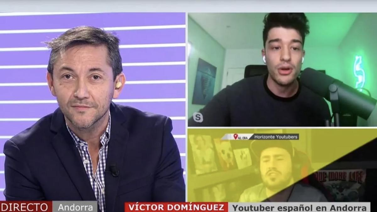 Tensió a ‘Cuatro al día’ entre Javier Ruiz i un youtuber que viu a Andorra