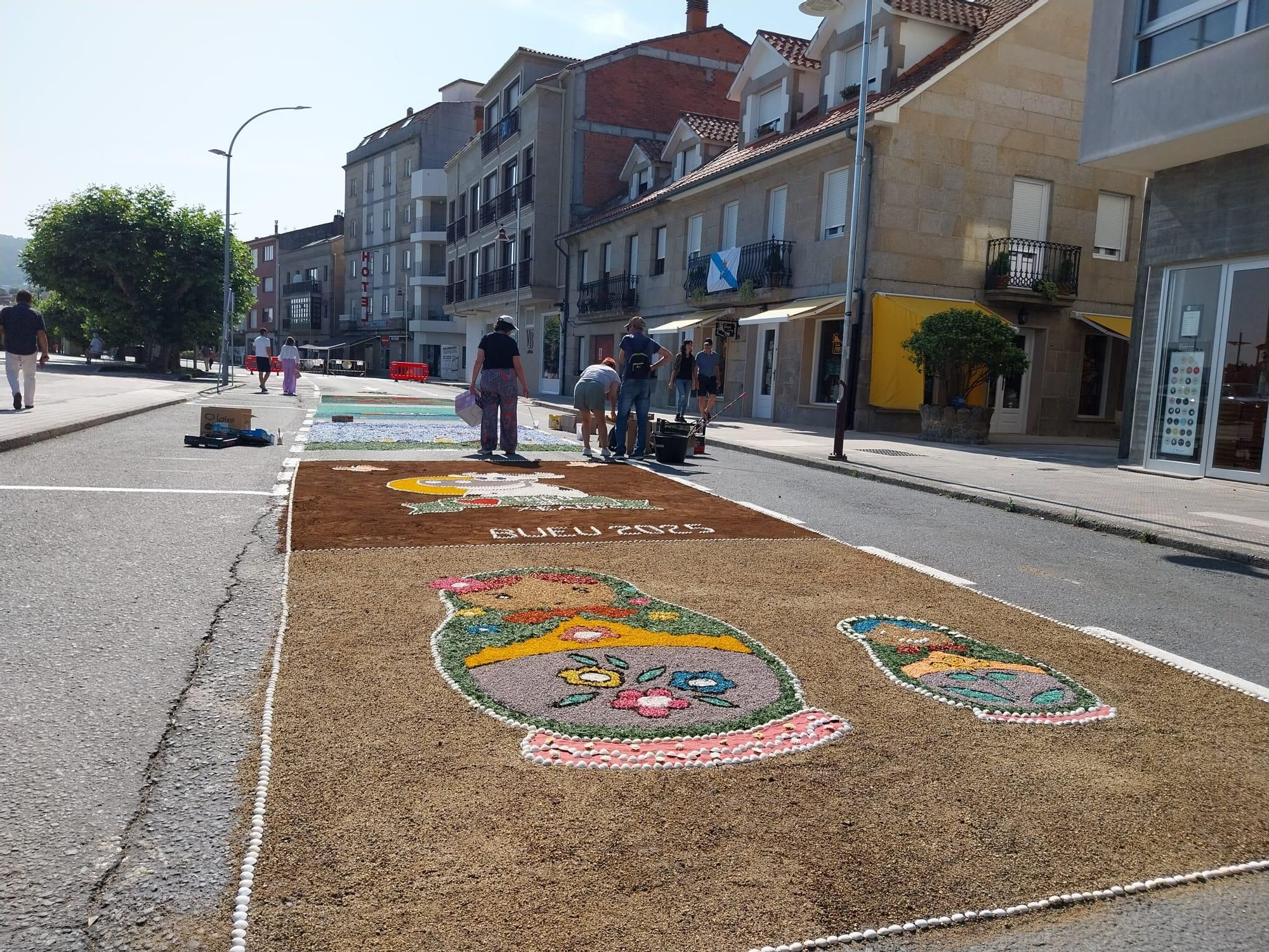 La fiesta de las alfombras florales del Corpus en Bueu (II)