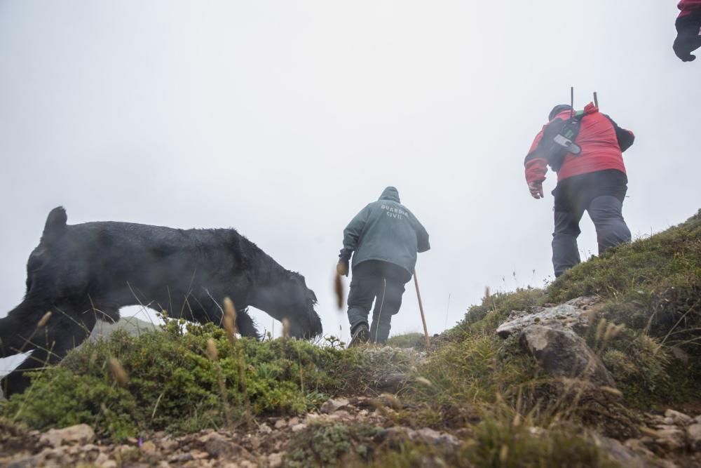 Rescate del montañero desaparecido en Somiedo