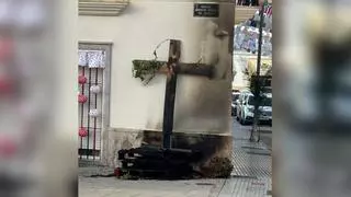 Incendian varias cruces en Montilla en un reguero de actos vandálicos de madrugada