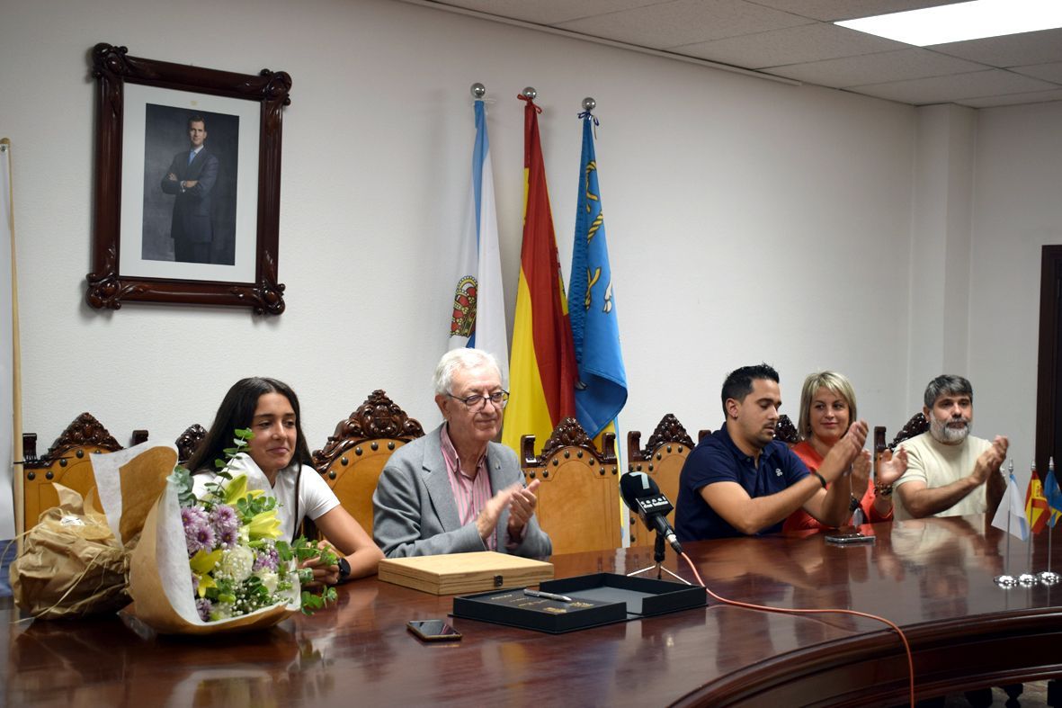 El homenaje tributado a Nerea Novo en Valga.