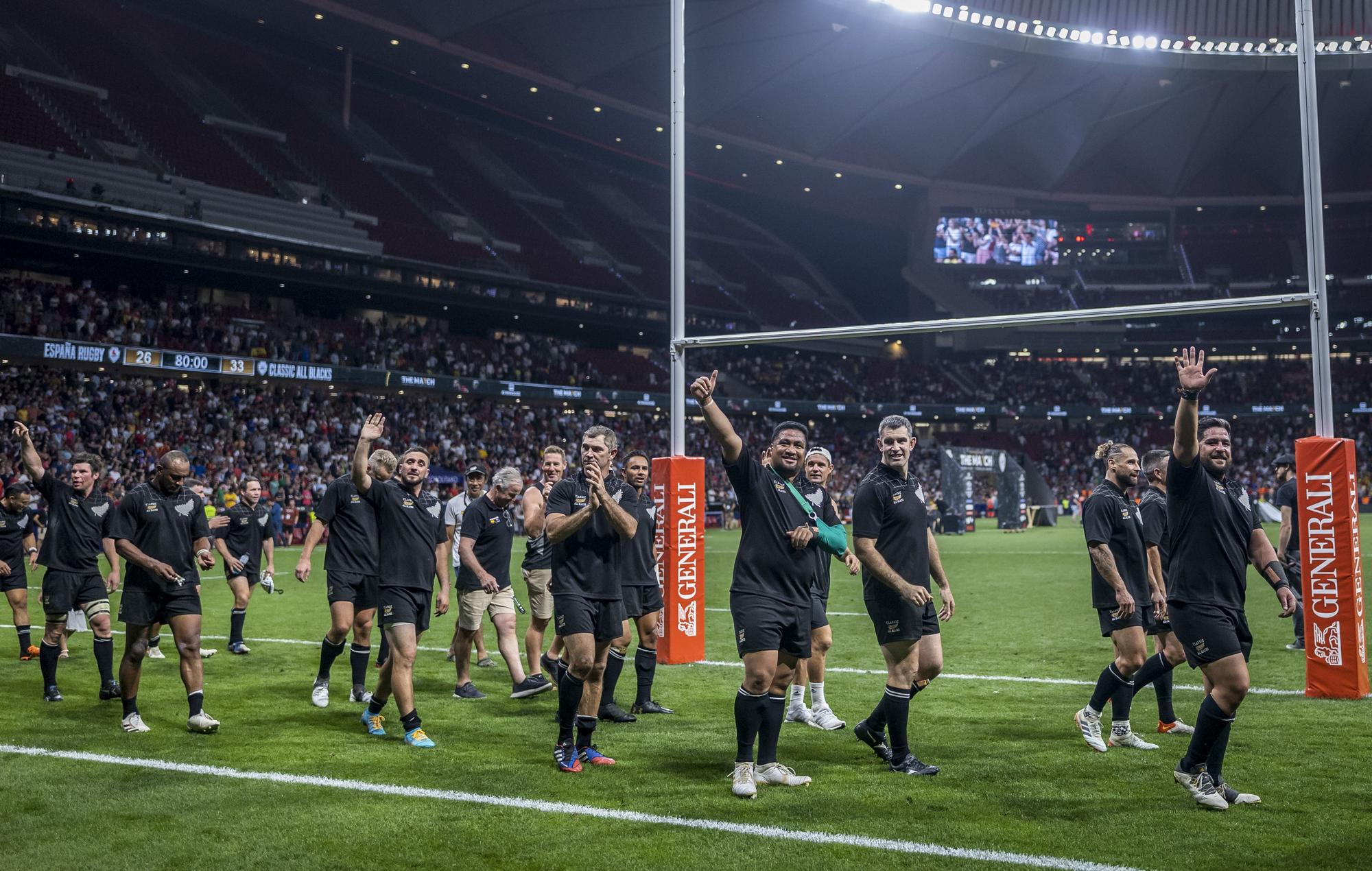 Partido entre España y los All Blacks en el Metropolitano