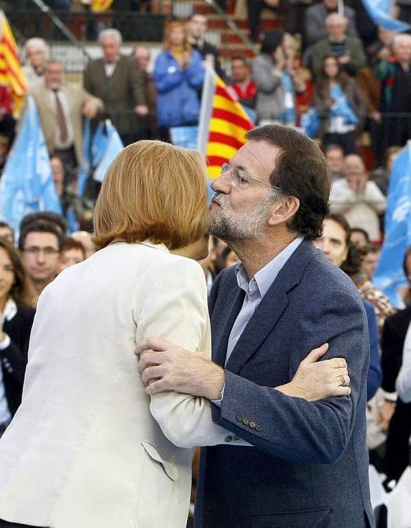 Las imágenes del mitin de la coalición PP-PAR en Zaragoza