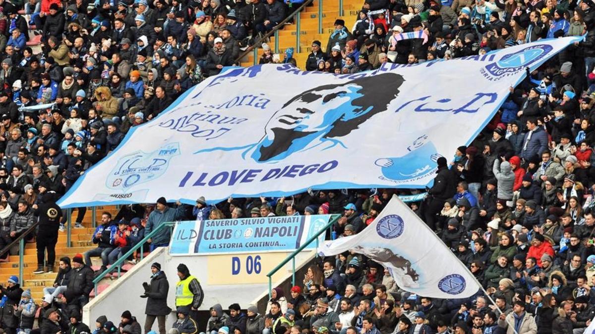 La afición del Nápoles dará colorido al Santiago Bernabéu