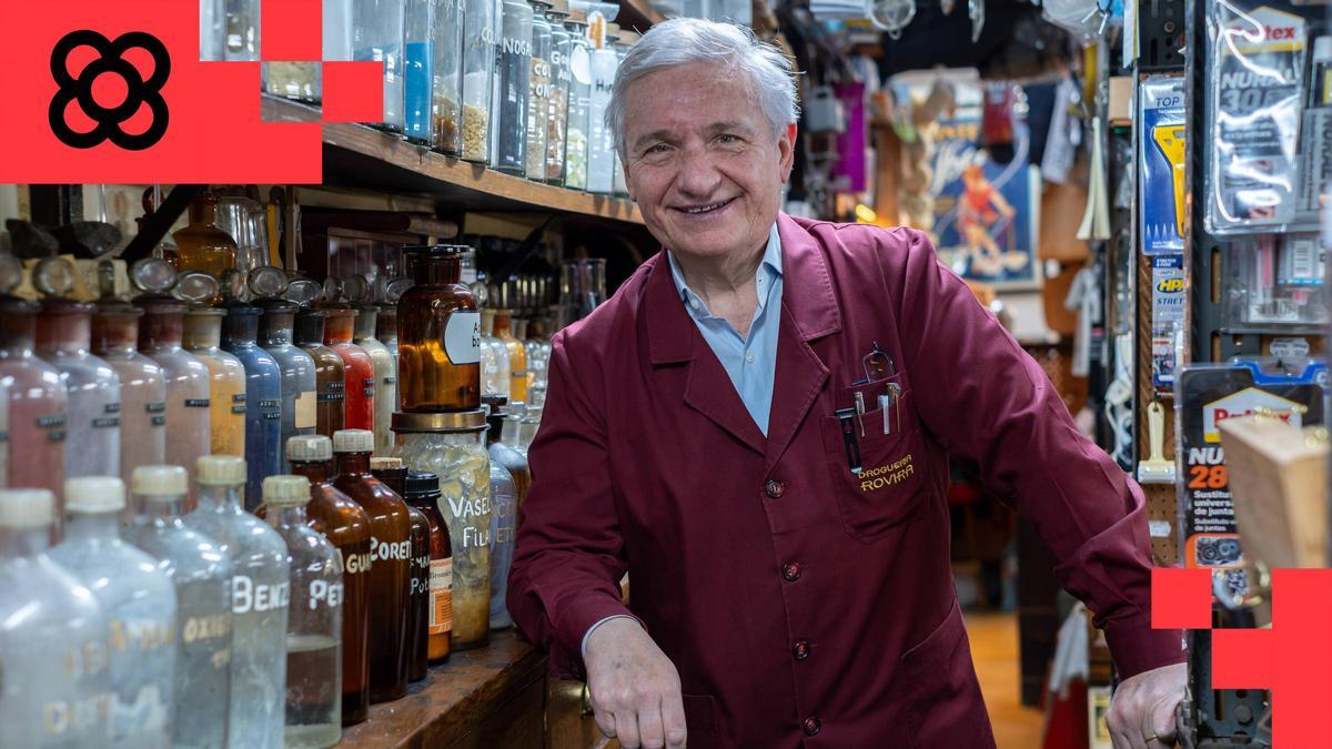 Ramon Segarra Rovira, dueño de la Droguería Rovira de Barcelona, premiada con el Global Innovation Awards (GIA) 2025–2026, el pasado martes.