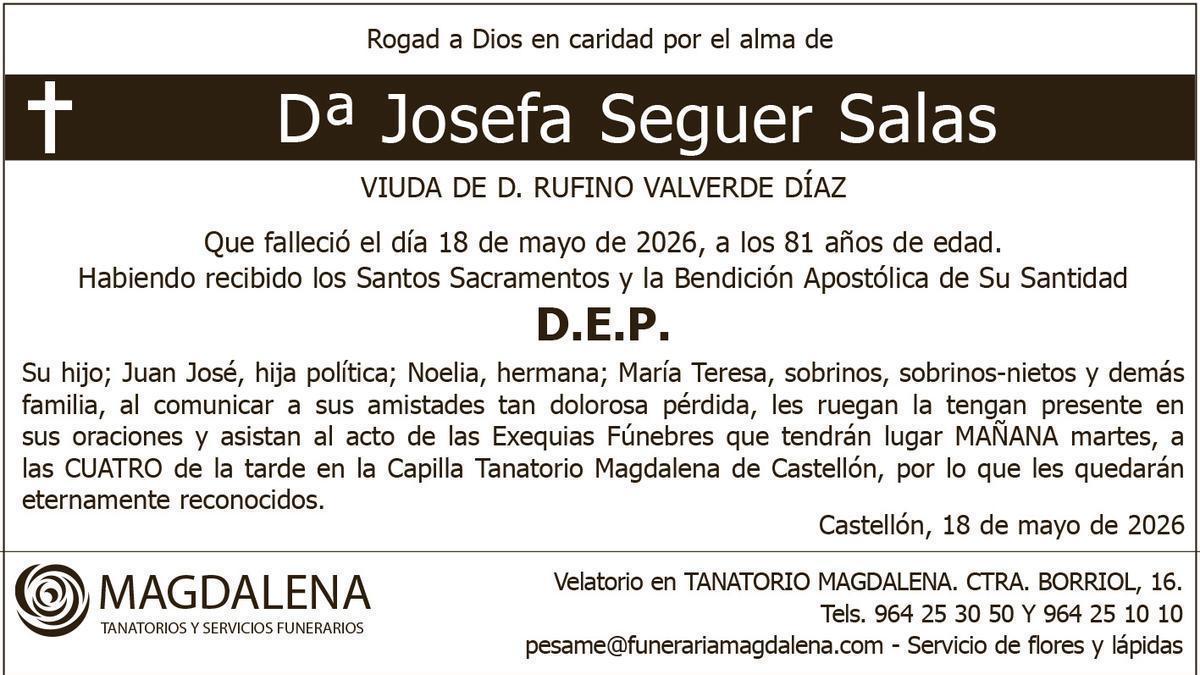 Dª Josefa Seguer Salas