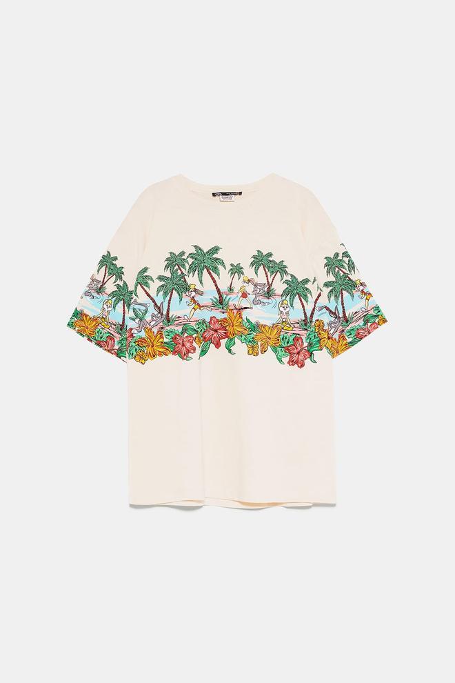 Camiseta tropical Looney Tunes de Zara