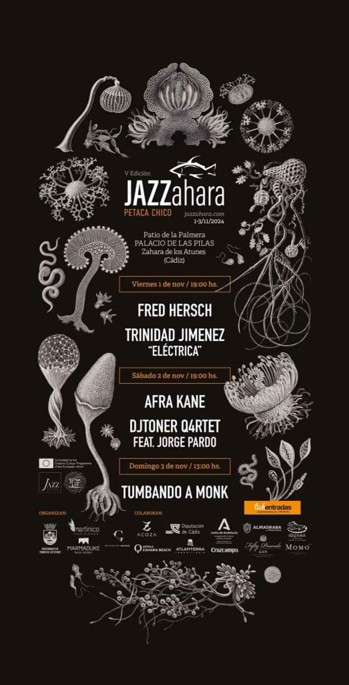 Cartel del JAZZahara Petaca Chico de 2024