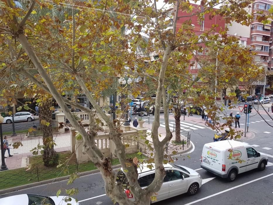 Dos heridos tras un atropello en la avenida Benito Pérez Galdós de Alicante