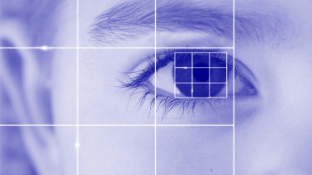 biometric eye iris scan stock xsm
