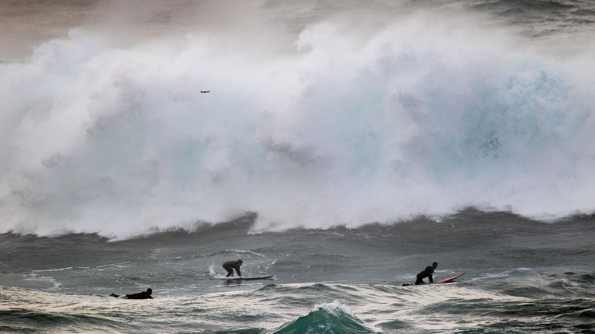 Entrenamiento para Coruña Big Waves.
