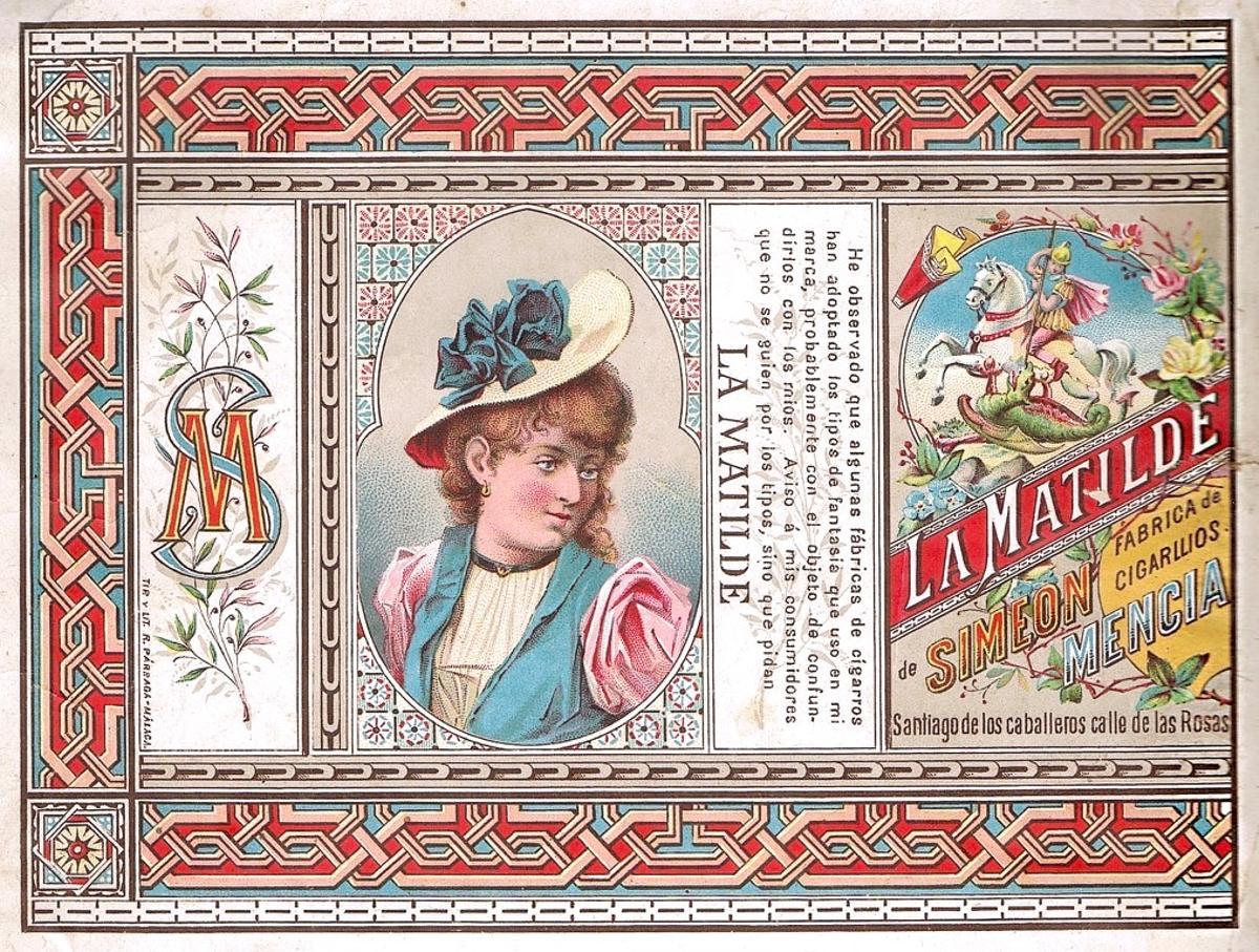 Envase para cigarrillos. Anónimo, de principios del siglo XX.