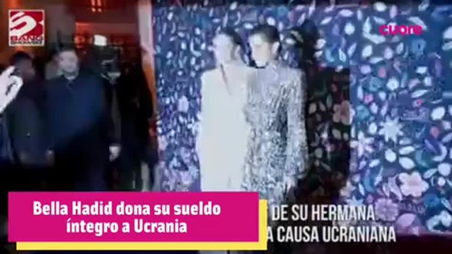 Bella Hadid dona su sueldo a Ucrania