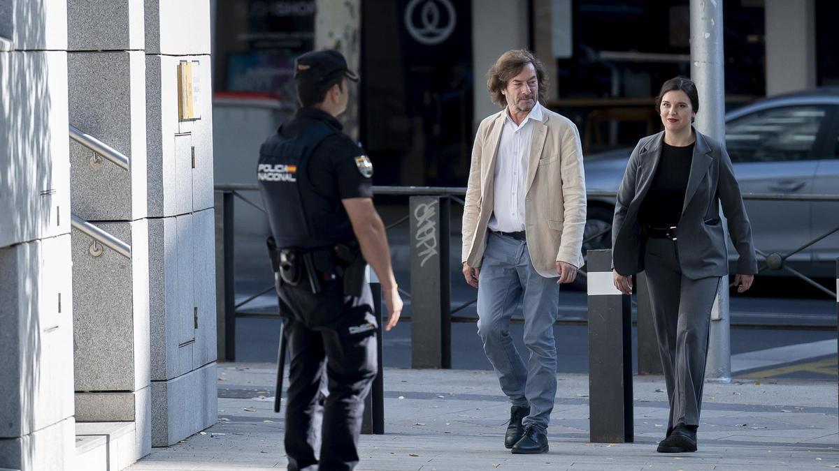 El juez Santiago Pedraz a su llegada a la Audiencia Nacional.