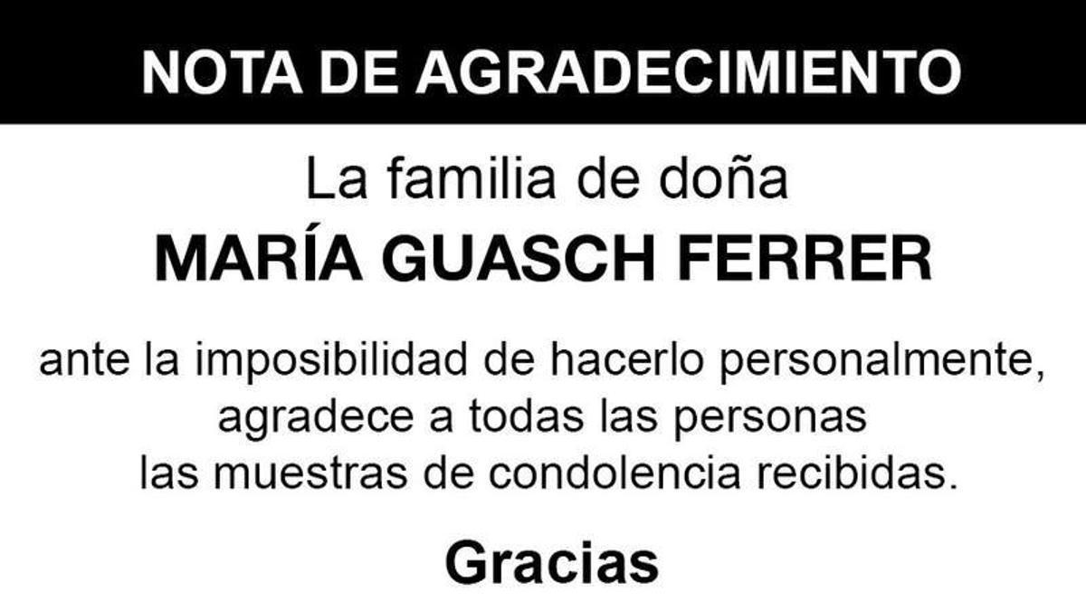 Nota María Guasch Ferrer