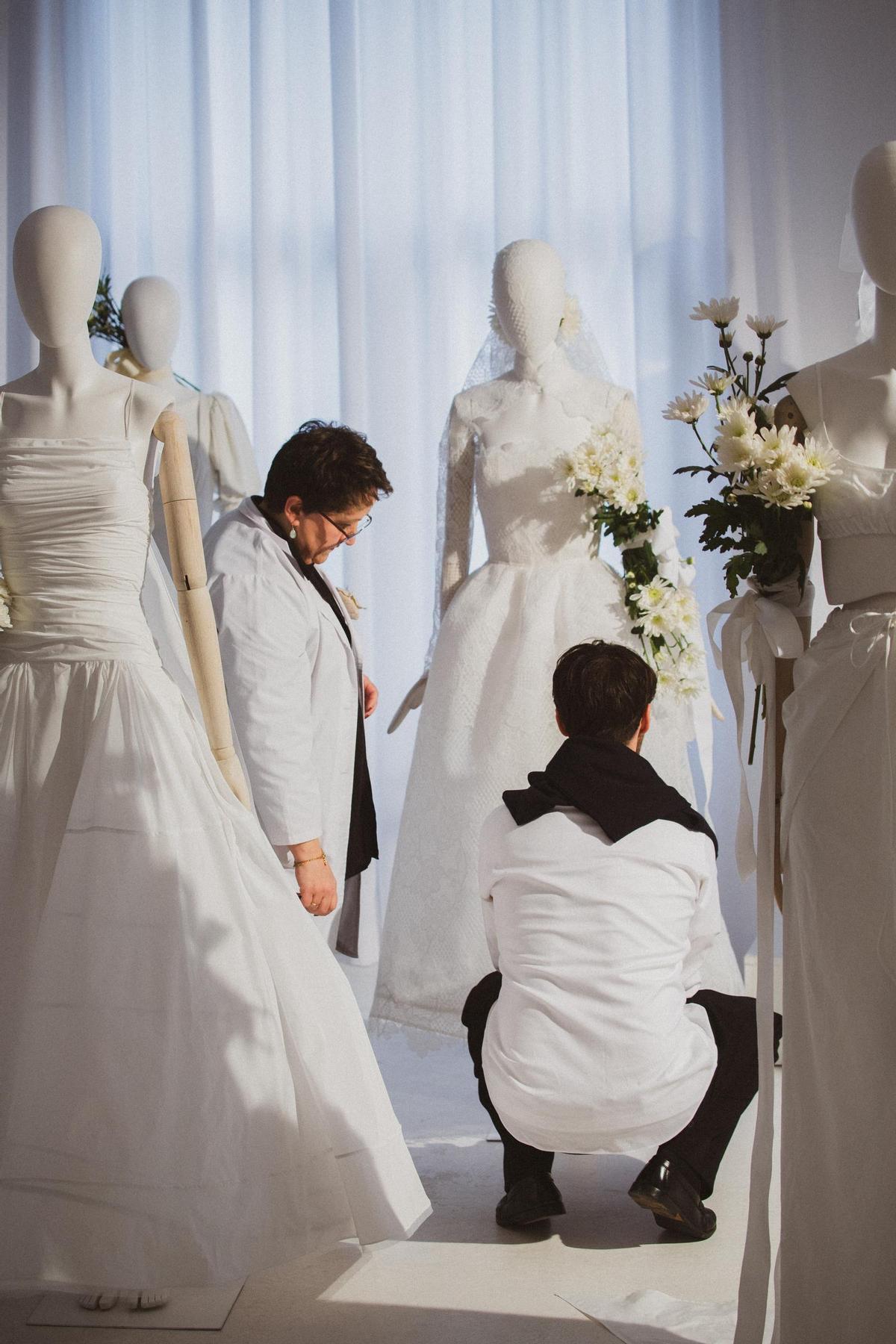 Presentación de la primera colección de vestidos de novia de Juan Vidal.