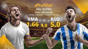 Real Madrid CF vs. Real Sociedad: horario, TV, estadísticas, clasificación y pronósticos