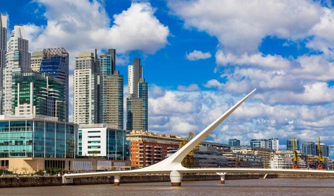 Puerto Madero in Buenos Aires Argentina