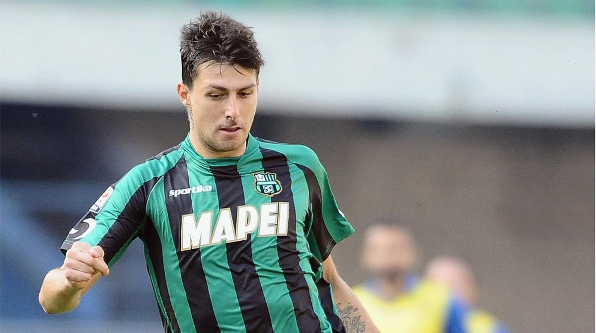 Francesco Acerbi, durante un partido del Sassuolo