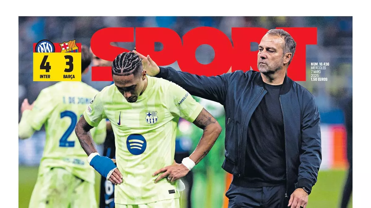 La portada de SPORT de hoy mircoles, 7 de mayo de 2025