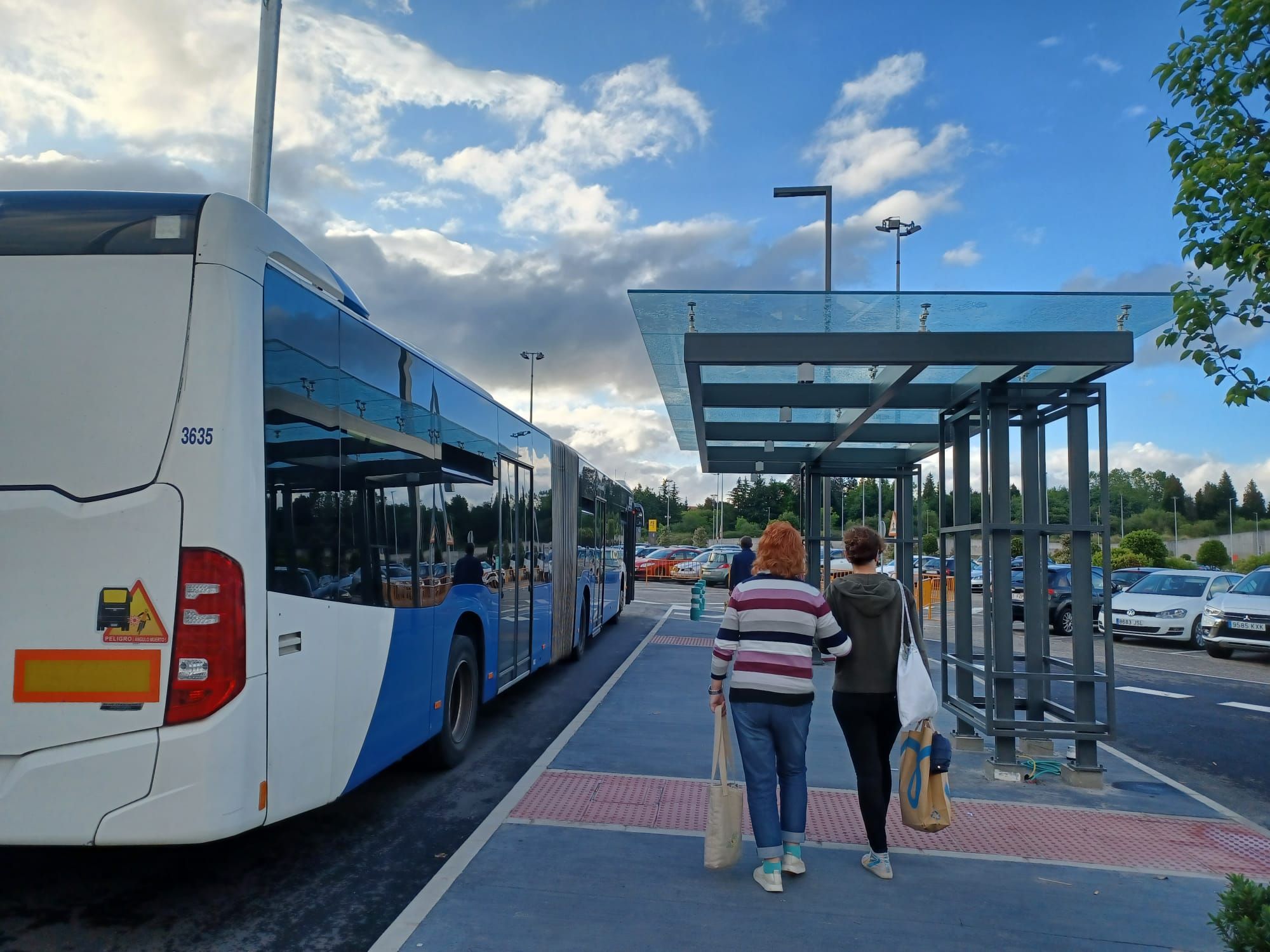 Cambios en Parque Principado: así está quedando la nueva parada de autobuses del gran centro de Siero