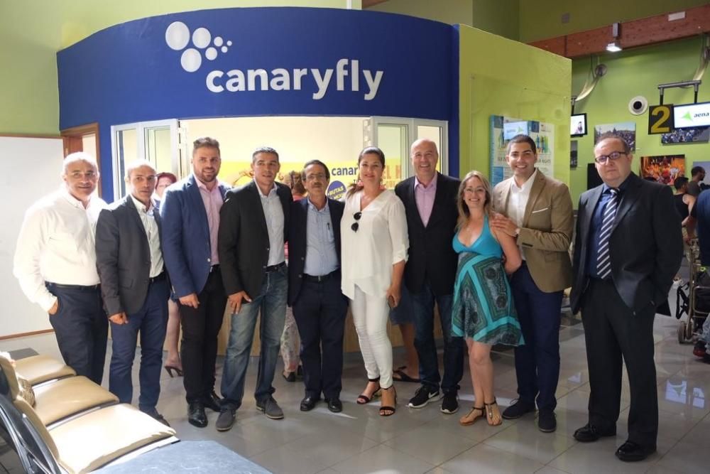 Vuelo inaugural de Canaryfly entre Tenerife y El H