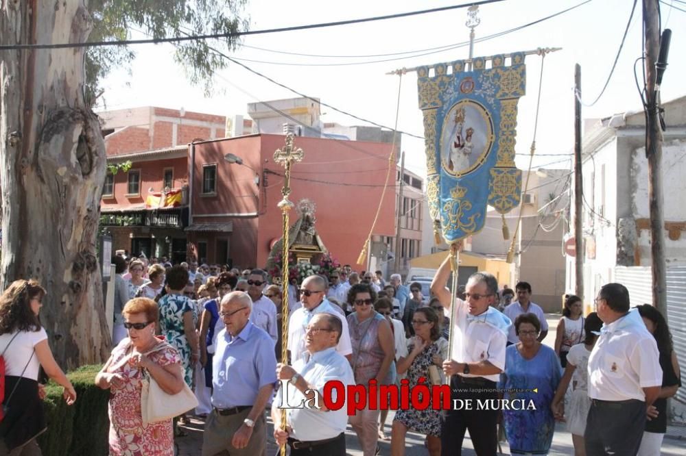 La Virgen de las Huertas llega a Lorca para las fiestas