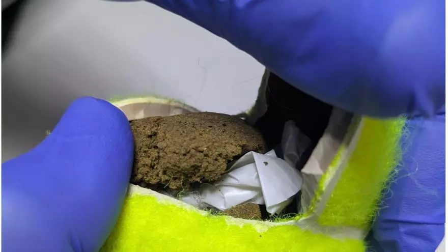 Intentan introducir drogas en Tenerife II con una pelota de tenis