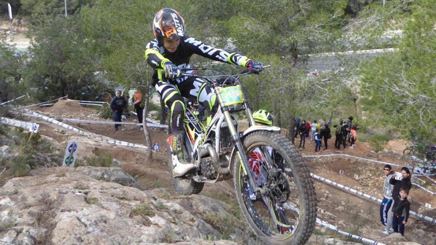 Un momento del Campeonato de España de Trial en La Nucía