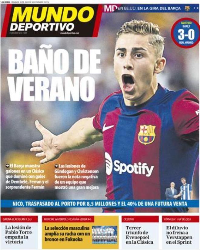 Las portadas de la prensa deportiva de hoy, domingo 30 de julio