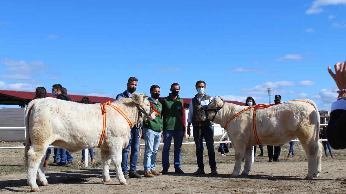 Campeona y subcampeona joven de la XVI Feria de Albalá.