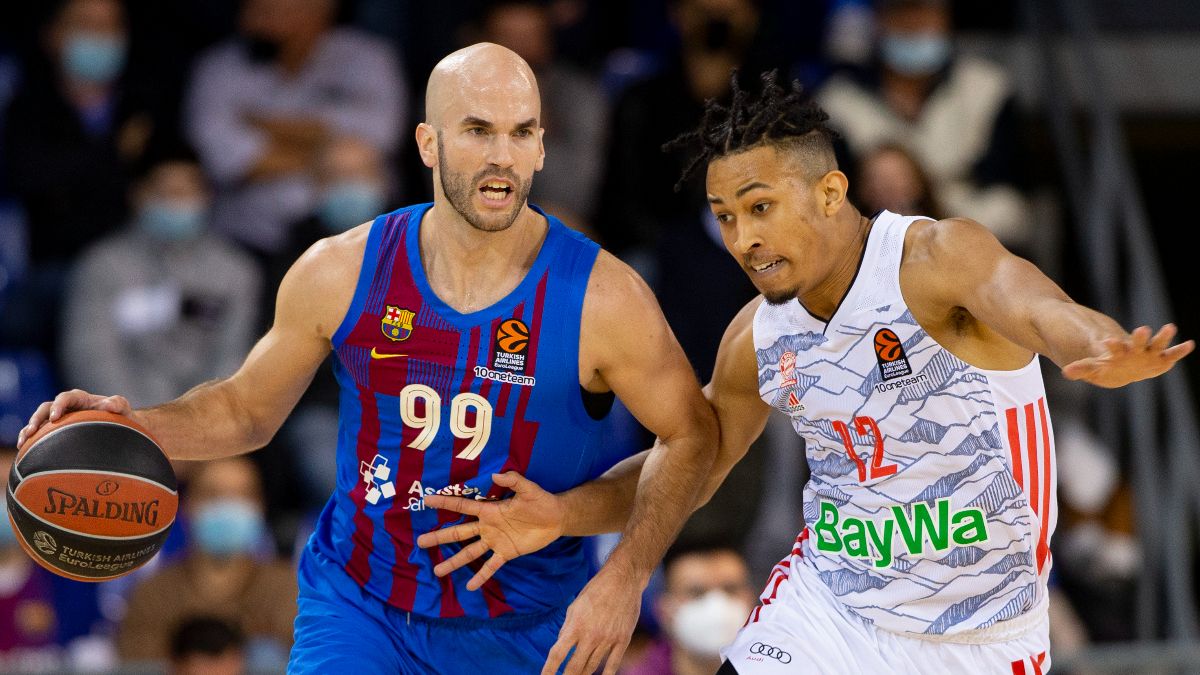 Nick Calathes, en el Palau frente al Bayern