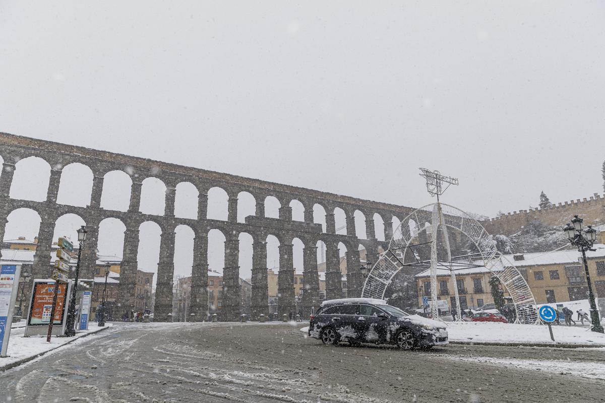 La nevada en Segovia