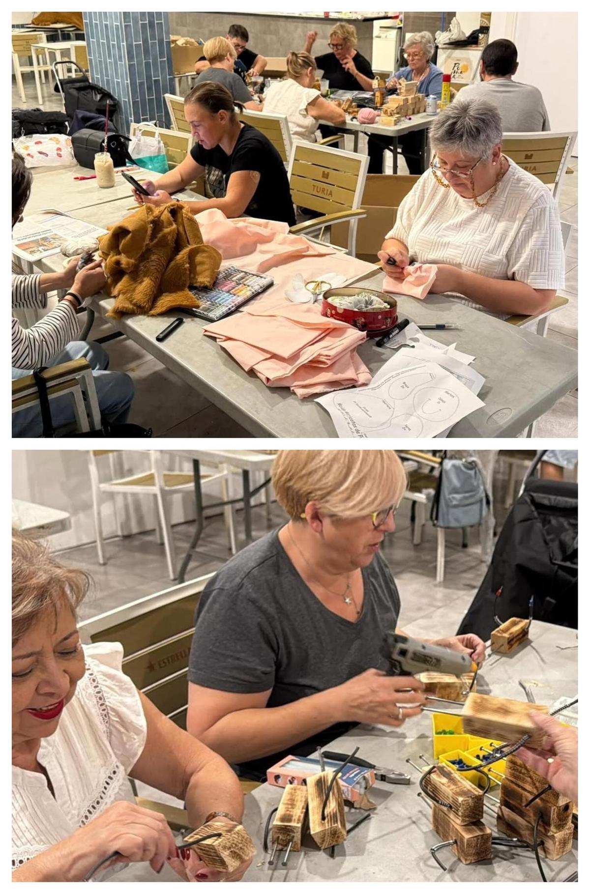 Preparativos del belén de San Vicente-Marvá