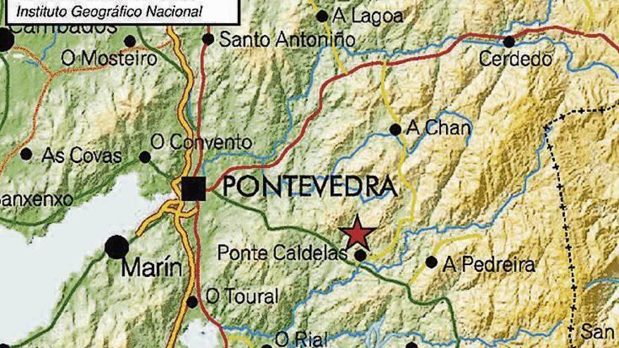 Mapa con el epicentro del terremoto de ayer. // IGN