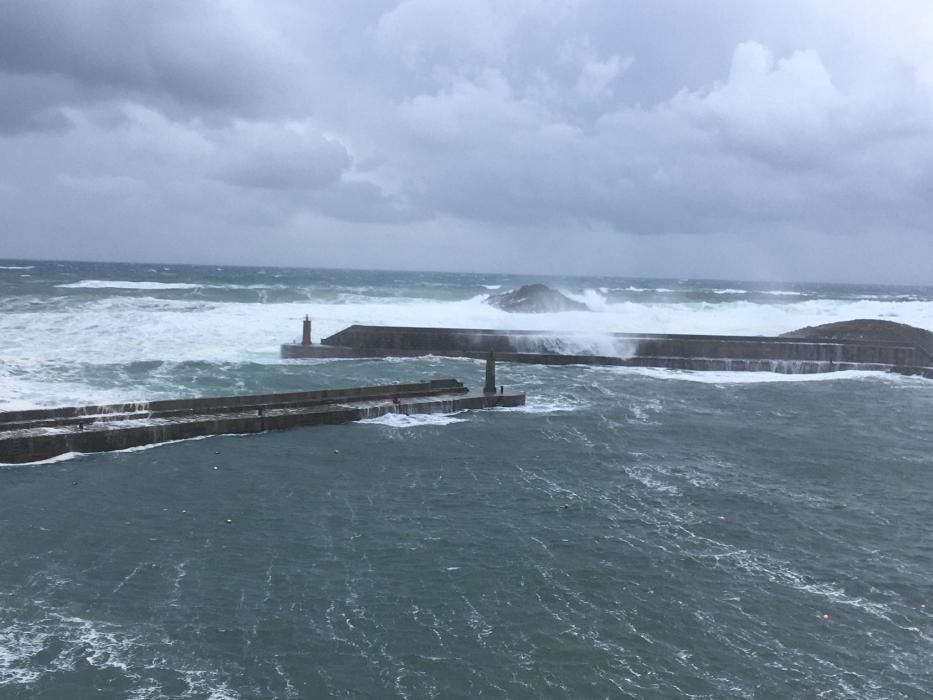 Las imágenes del temporal en Asturias